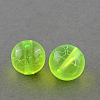 Drawbench Transparent Glass Beads Strands X-GLAD-Q012-6mm-07-1