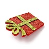 Christmas Theme PU Leather Brooch JEWB-C004-01F-3