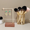 3Pcs 3 Sizes Alloy Jewelry Display Stands with Wood Base EDIS-WH0022-25-5