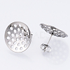 Non-Tarnish 304 Stainless Steel Stud Earring Findings STAS-Q231-03B-A-1