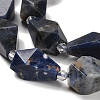 Natural Sodalite Beads Strands G-NH0005-B06-01-4