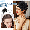 Organza Hat Hair Clips and Hair Bands for Women OHAR-WH0034-37-5