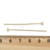 Brass Micro Pave Clear Cubic Zirconia Eye Pins KK-M306-09G-02-4