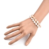 Natural Baroque Pearl Keshi Pearl Beaded Bracelets BJEW-JB05385-5