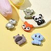 6Pcs 6 Styles Food Grade Eco-Friendly Silicone Focal Beads SIL-FS0001-08-5