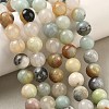 Natural Flower Amazonite Beads Strands G-G692-01-10mm-6
