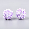Handmade Polymer Clay Rhinestone and Resin Beads CLAY-T022-01E-2