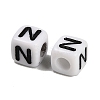 Opaque Acrylic Beads OACR-S076-01N-2