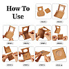 Square Kraft Paper Jewelry Storage Boxes CON-TAC0001-04C-5