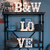 Wooden Letter Ornaments WOOD-GF0001-15-08-6