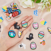 56Pcs 14 Style Easter Theme PVC Plastic Cabochons KY-FH0001-21-3