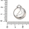 12 Constellations 304 Stainless Steel Pendants STAS-F354-01P-02-3