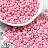 Baking Paint Luster Glass Seed Beads SEED-B001-04A-01-1