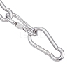 2Pcs 2 Style 304 Stainless Steel Rock Climbing Carabiners STAS-UN0020-68P-1