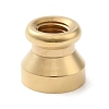 Golden Plated Round Shaped Wax Seal Brass Stamp Head STAM-K002-01G-07-2