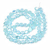 Electroplate Glass Beads Strands EGLA-N002-27-E04-2