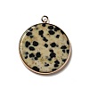 Natural Dalmatian Jasper Pendants G-A213-01G-06-2