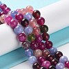 Dyed Natural Malaysia Jade Beads Strands G-G021-01A-03-2
