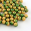 Spray Painted Acrylic Beads MACR-Q154-14mm-009-1