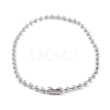 Non-Tarnish 304 Stainless Steel Ball Chain Necklaces for Women NJEW-G135-01C-P-1