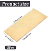2Pcs Brass Sheet KK-SP0002-57B-2
