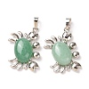 Natural Green Aventurine Pendants G-D469-01P-03-2