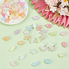 80Pcs Luminous Acrylic Beads OACR-PA0002-01-4