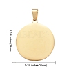 304 Stainless Steel Pendants STAS-I140-17G-4