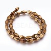 Electroplated Non-magnetic Synthetic Hematite Beads Strands G-P392-R10-1