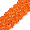 Transparent Glass Beads Strands EGLA-N013-T8mm-D09-1