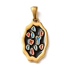 304 Stainless Steel Enamel Pendants SA-CBA2A5E-07G-1