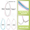 6Pcs 3 Colors 1MM Polyester&Cotton Waxed Cord 5-Strand Necklace Making MAK-TA0001-36A-3