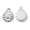 Non-Tarnish 304 Stainless Steel Charms STAS-R124-01P-2