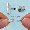 Brass Locking Tube Magnetic Clasps MC079-S-4