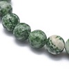 Natural Green Spot Jasper Bead Stretch Bracelets BJEW-K212-C-017-3
