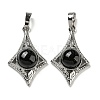 Natural Obsidian Pendants X-G-P517-03P-04-1
