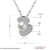 925 Sterling Silver Cubic Zirconia Pendant Necklaces NJEW-BB18739-3