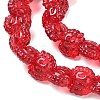 Electroplate Baking Paint Transparent Glass Beads Strands GL-CBA17FF-02D-3