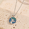 Deer Stainless Steel Enamel Pendant Necklaces VT7991-1