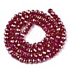 Electroplate Glass Beads Strands EGLA-A044-P4mm-B02-3