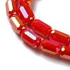 Electroplate Glass Beads Strands EGLA-D031-01-27-3