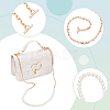 3Pcs 3 Styles ABS Plastic Imitation Pearl Purse Chains FIND-WR0009-73B-3