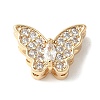 Brass Micro Pave Cubic Zirconia Beads X-KK-A253-10G-1