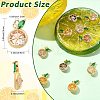10Pcs 5 Colors Brass Micro Pave Cubic Zirconia Charms KK-CJ0004-08-2