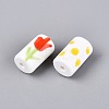 Handmade Porcelain Ceramic Beads PORC-Q005-04C-2