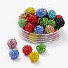 Polymer Clay Rhinestone Beads RB-H258-HD8mm-M-1