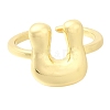 Rack Plating Brass Open Cuff Rings RJEW-S394-01G-U-1