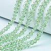 Electroplate Glass Beads Strands X-EGLA-A034-T6mm-B17-1