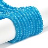 Baking Paint Imitation Jade Glass Bead Strands X-DGLA-A034-J2MM-A13-1