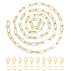 Soldered Brass Paperclip Chains CHC-CA0001-03G-1